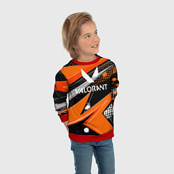 Свитшот детский Valorant, цвет: 3D-красный — фото 2