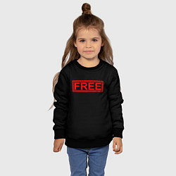 Свитшот детский FREE, цвет: 3D-черный — фото 2