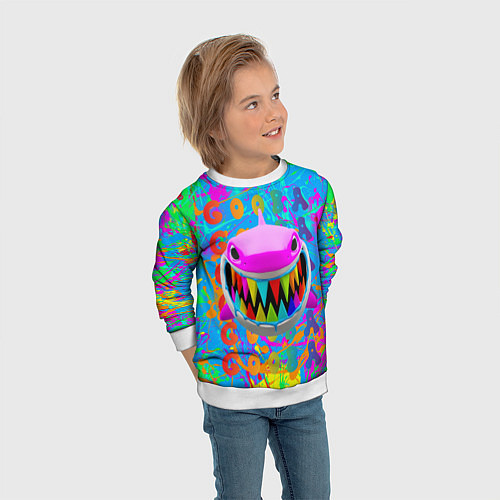 Детский свитшот 6IX9INE GOOBA / 3D-Белый – фото 3