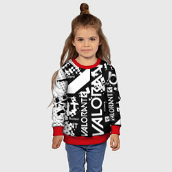Свитшот детский Valorant, цвет: 3D-красный — фото 2