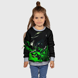 Свитшот детский VALORANT VIPER, цвет: 3D-меланж — фото 2