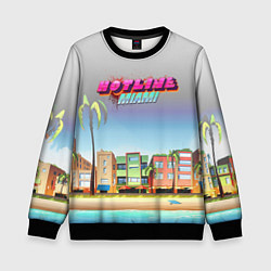 Свитшот детский HOTLINE MIAMI, цвет: 3D-черный