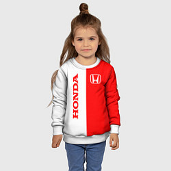 Свитшот детский HONDA, цвет: 3D-белый — фото 2