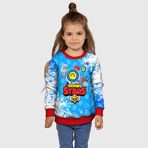 Детский свитшот BRAWL STARS NANI / 3D-Красный – фото 4