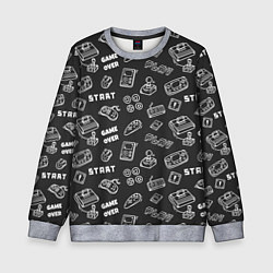 Свитшот детский Video game, цвет: 3D-меланж