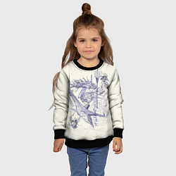 Свитшот детский TRIDENT, цвет: 3D-черный — фото 2