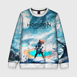 Свитшот детский HORIZON ZERO DAWN, цвет: 3D-белый
