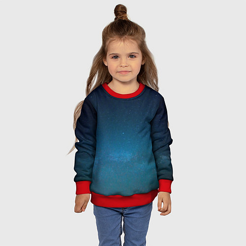 Детский свитшот BlueSpace / 3D-Красный – фото 4