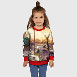 Свитшот детский GTA San Andreas, цвет: 3D-красный — фото 2