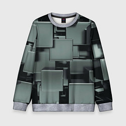 Свитшот детский КУБИЗМ, цвет: 3D-меланж