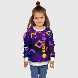Свитшот детский Roblox, цвет: 3D-белый — фото 2