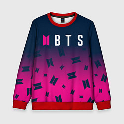 Свитшот детский BTS БТС, цвет: 3D-красный