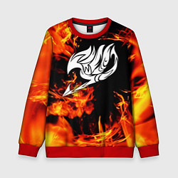 Свитшот детский FAIRY TAIL ХВОСТ ФЕИ, цвет: 3D-красный