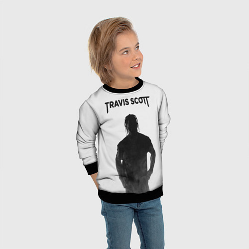 Детский свитшот TRAVIS SCOTT / 3D-Черный – фото 3