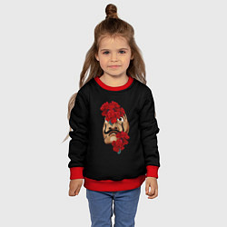 Свитшот детский БУМАЖНЫЙ ДОМ, цвет: 3D-красный — фото 2