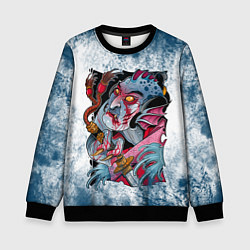 Свитшот детский Водяной Z, цвет: 3D-черный