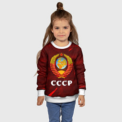 Свитшот детский СССР USSR, цвет: 3D-белый — фото 2