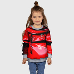 Свитшот детский MERCEDES, цвет: 3D-меланж — фото 2