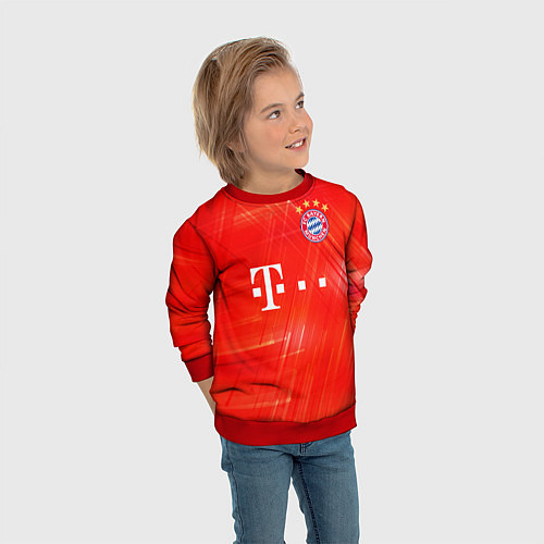 Детский свитшот BAYERN MUNCHEN / 3D-Красный – фото 3