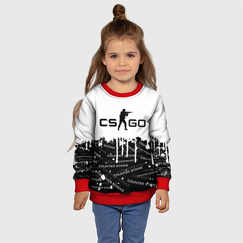 Детский свитшот COUNTER STRIKE / 3D-Красный – фото 4