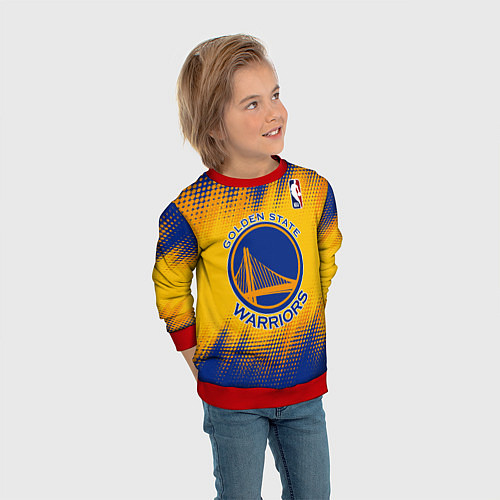 Детский свитшот Golden State Warriors / 3D-Красный – фото 3