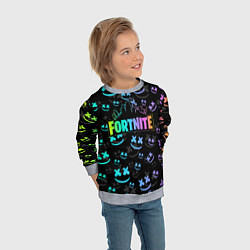 Свитшот детский FORTNITE MARSHMELLO, цвет: 3D-меланж — фото 2