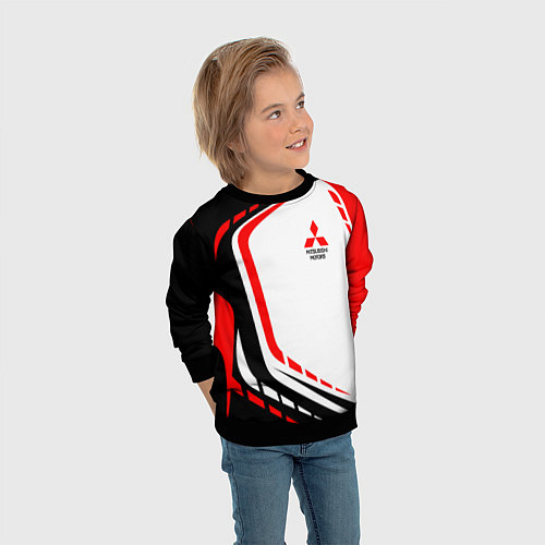 Детский свитшот Mitsubishi EVO Uniform / 3D-Черный – фото 3