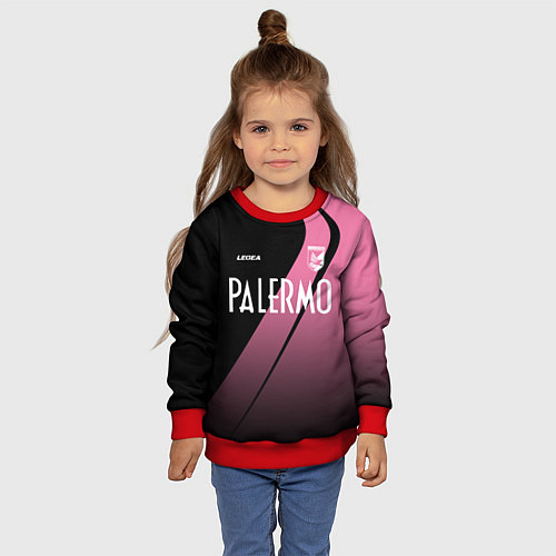 Детский свитшот PALERMO FC / 3D-Красный – фото 4