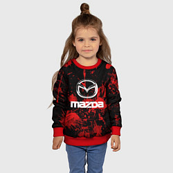 Свитшот детский Мазда, цвет: 3D-красный — фото 2