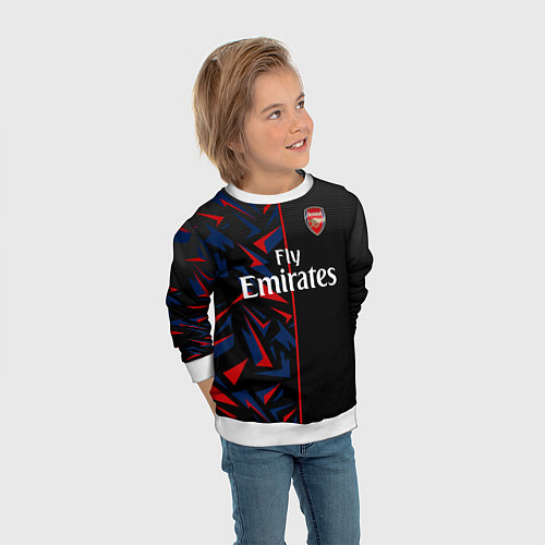 Детский свитшот ARSENAL UNIFORM 2020 / 3D-Белый – фото 3