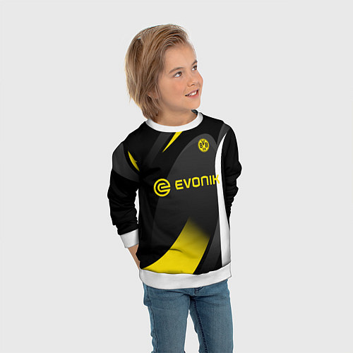 Детский свитшот BORUSSIA DORTMUND / 3D-Белый – фото 3