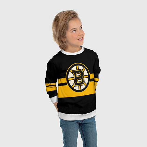 Детский свитшот BOSTON BRUINS NHL / 3D-Белый – фото 3