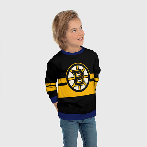 Детский свитшот BOSTON BRUINS NHL / 3D-Синий – фото 3