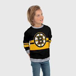Свитшот детский BOSTON BRUINS NHL, цвет: 3D-меланж — фото 2