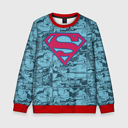 Свитшот детский Man of steel, цвет: 3D-красный