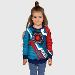 Свитшот детский Cyborg logo, цвет: 3D-синий — фото 2
