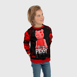 Свитшот детский Roblox Piggy, цвет: 3D-красный — фото 2