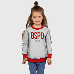 Свитшот детский GSPD rave, цвет: 3D-красный — фото 2