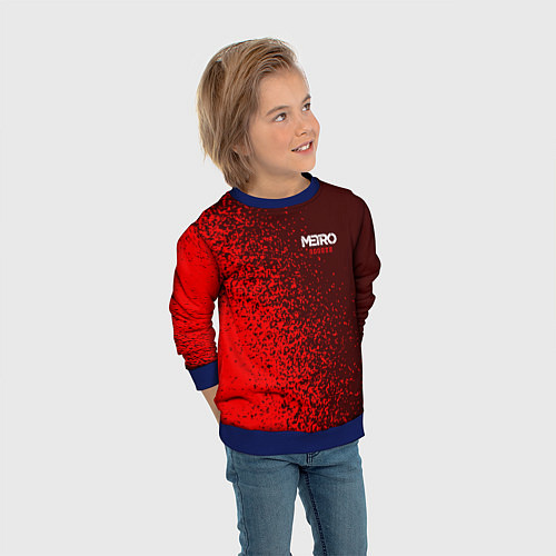 Детский свитшот METRO EXODUS МЕТРО ИСХОД / 3D-Синий – фото 3