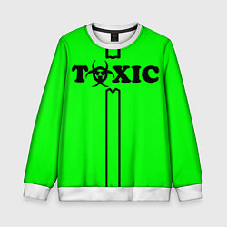 Свитшот детский Toxic, цвет: 3D-белый