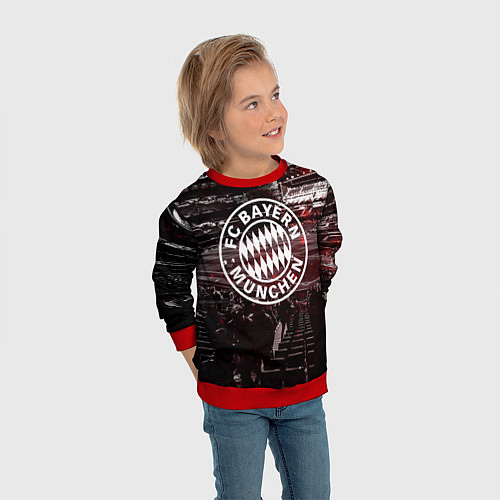 Детский свитшот FC BAYERN MUNCHEN / 3D-Красный – фото 3