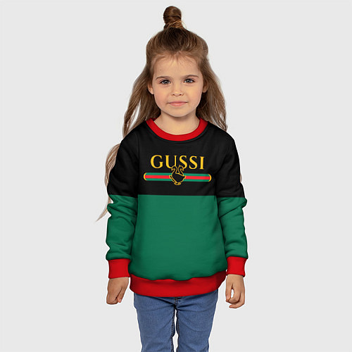 Детский свитшот GUSSI ГУСИ / 3D-Красный – фото 4