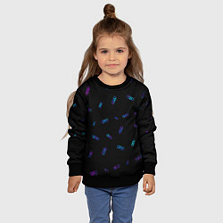 Свитшот детский AUDI АУДИ, цвет: 3D-черный — фото 2