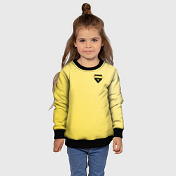 Свитшот детский Hufflepuff, цвет: 3D-черный — фото 2
