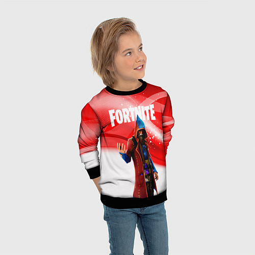 Детский свитшот FORTNITE / 3D-Черный – фото 3