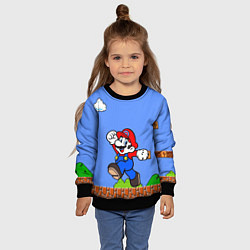 Свитшот детский Mario, цвет: 3D-черный — фото 2