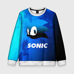 Свитшот детский СОНИК SONIC, цвет: 3D-белый