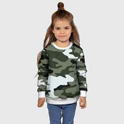 Свитшот детский Camouflage 2, цвет: 3D-белый — фото 2