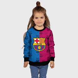 Свитшот детский FC BARCELONA, цвет: 3D-черный — фото 2