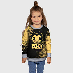 Свитшот детский Bendy And The Ink Machine, цвет: 3D-меланж — фото 2